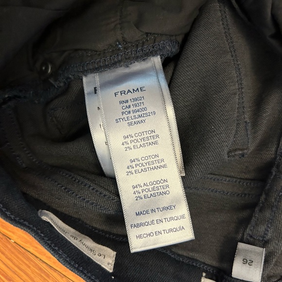 Frame Le Skinny de Jeanne Moto Zip Skinny Jeans - Picture 6 of 6